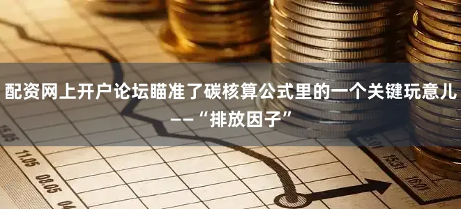 配资网上开户论坛瞄准了碳核算公式里的一个关键玩意儿——“排放因子”