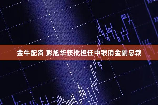 金牛配资 彭旭华获批担任中银消金副总裁